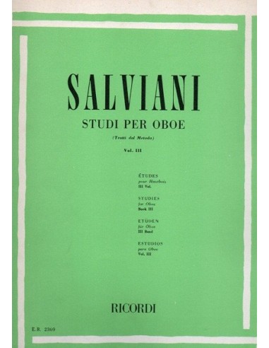 Salviani Studi per Oboe Vol. 3