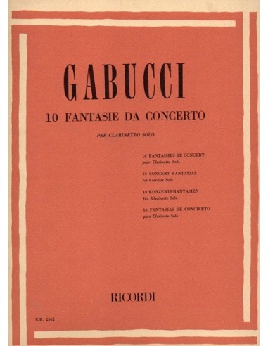 Gabucci 10 Fantasie da Concerto