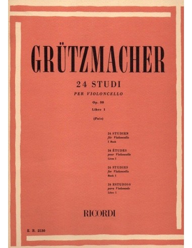 Grutzmacher 24 Studi Op. 38 Vol. 1...