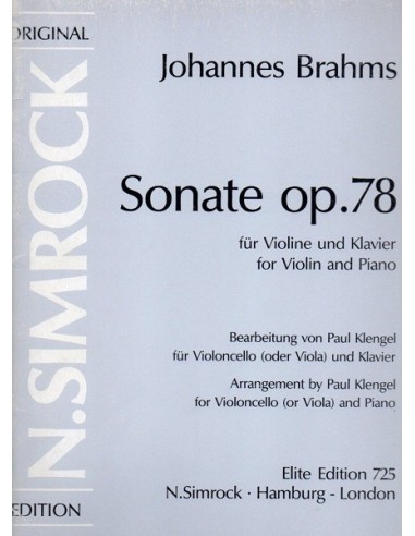 Brahms Sonata Op. 78 in Re Maggiore