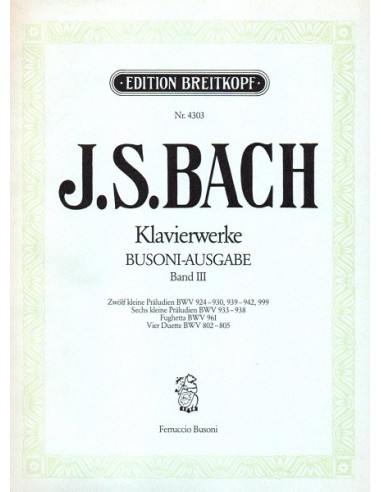 Bach Klavierwerke Band III