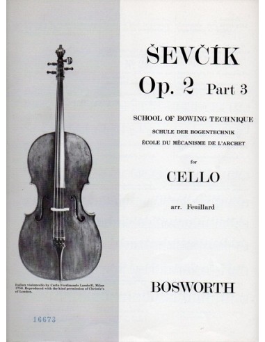 Sevcik Op. 2 Parte 3 per Violoncello...