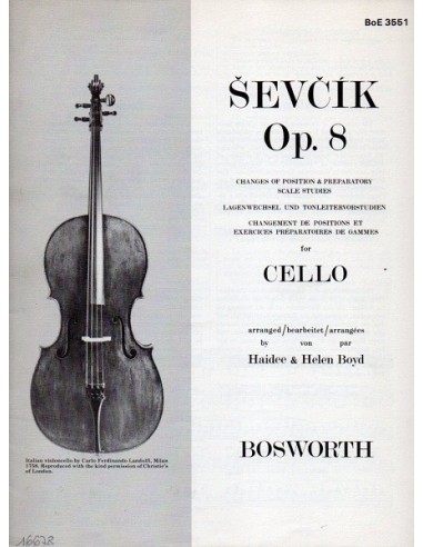 Sevcik Op. 8 per Violoncello Changes...