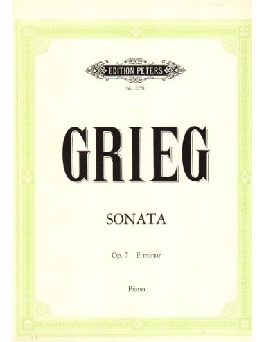 Grieg Sonata Op. 7 in Mi minore