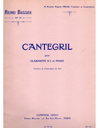Busser Cantegril Op. 72 per...