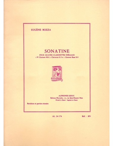 Bozza Sonatina per 4 Clarinetti