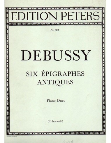 Debussy Six epigraphes antiques per 2...