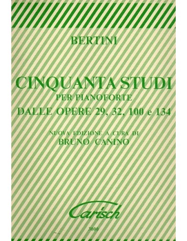 Bertini 50 Studi dall' Opera 29 Op.32...