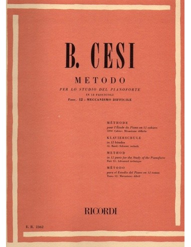 B. Cesi Vol. 12° Meccanismo difficile
