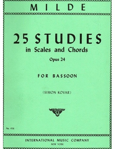 Milde 25 studi Op. 24 in Scales e Chords