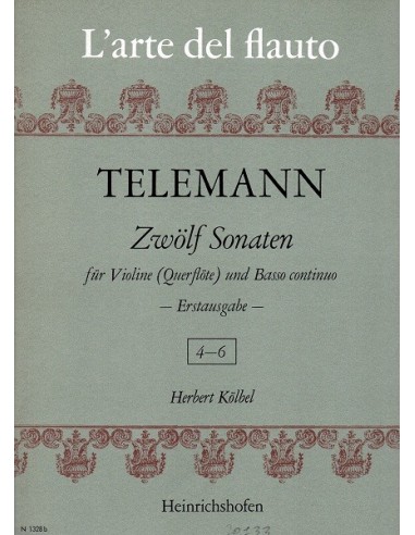 Telemann Zwolf Sonaten Vol. 2° da 4 a 6