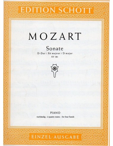 Mozart Sonata in Re Maggiore KV 381
