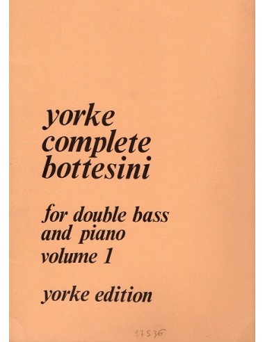 Bottesini Yorke Complete Vol. 1°