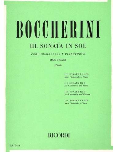 Boccherini III Sonata in Sol