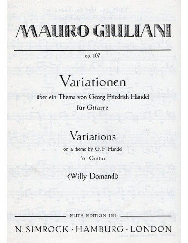 Giuliani Variationen Op. 107 sul Tema...