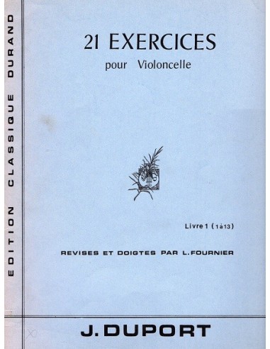 Duport 21 esercizi Vol. 1° da 1 a 13