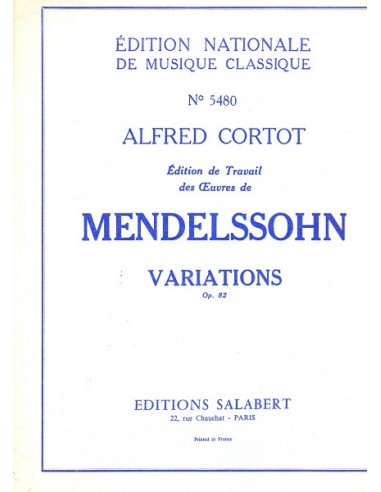 Mendelssohn Variations Op. 82