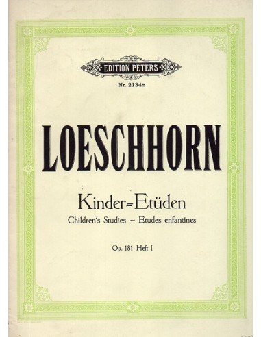 Loeschhorn Kinder Etudes Children's...