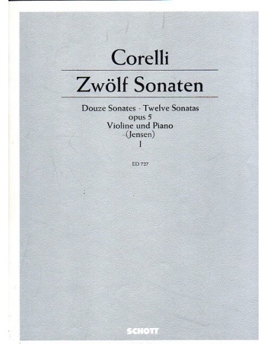 Corelli 12 Sonate Op. 5 1° Vol. da 1...