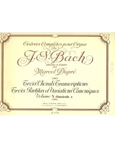 Bach Trois chorales trascription Vol....