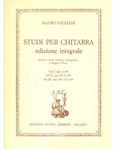 Giuliani Studi Vol. 1° Op. 1 e Op. 48...