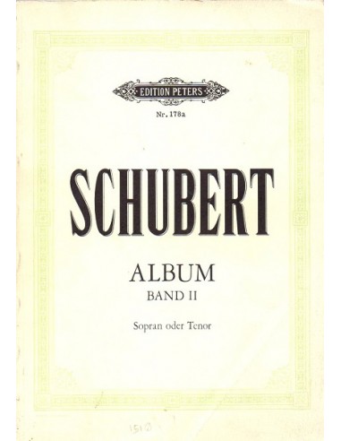 Schubert Lieder Vol. 2° per Soprano o...
