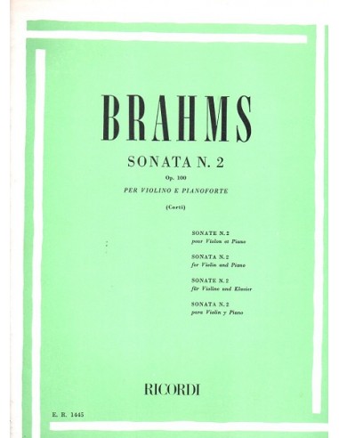 Brahms Sonata in La N° 2 Op. 100