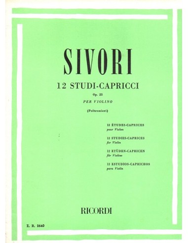 Sivori 12 Studi - Capricci Op. 25