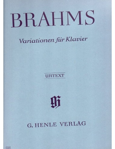 Brahms Variazioni Edizione Henle Verlag