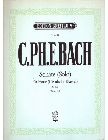 Bach Sonata Solo in Sol Maggiore Wotq139