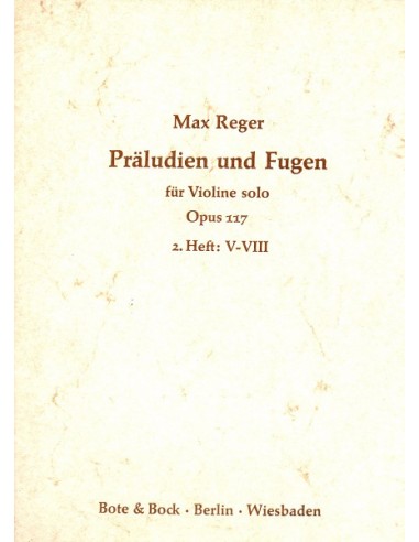 Reger Preludi e Fughe Op. 117 Vol. 2°...