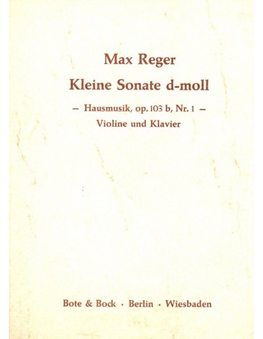 Reger Kleine Sonate in Re minore Op....