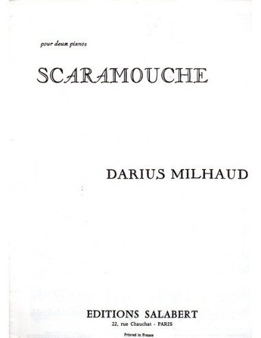 Milhaud Scaramouche Op.165b per due...