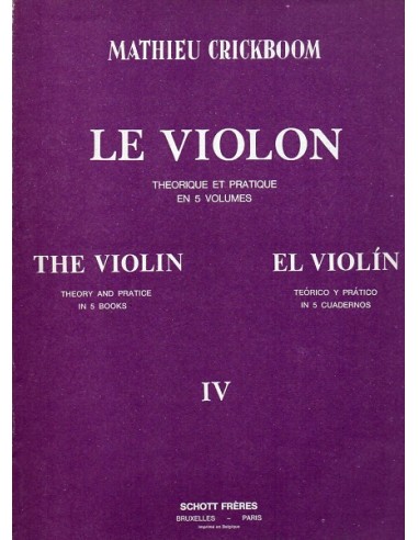 Crickboom Le Violon Vol. 4° Teorico e...