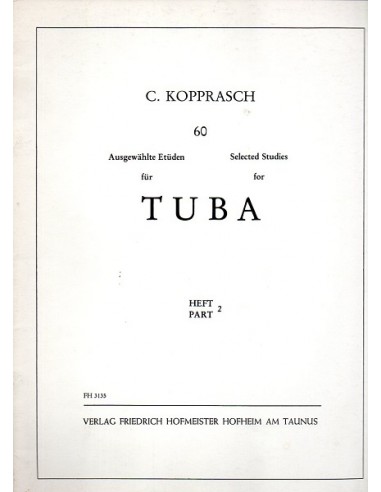 Kopprasch 60 Studi per Basso Tuba...