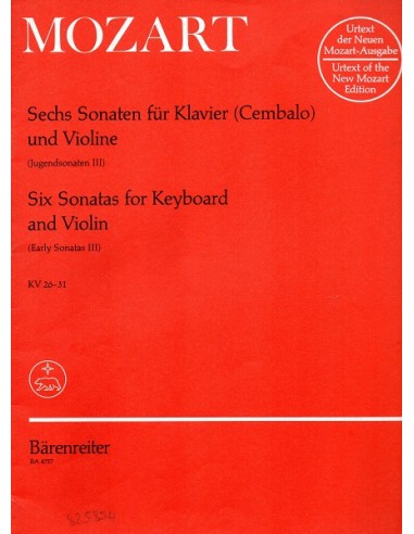Mozart Sechs Sonate da KV 26 a KV 31