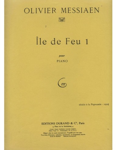 Messiaen Lle de feu Vol. 1°