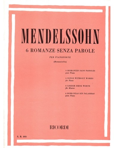 Mendelssohn 6 Romanze Senza parole