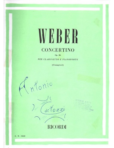 Weber Concertino Op. 26 USATO