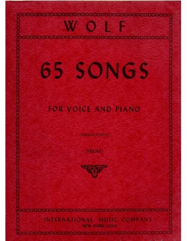 Wolf 65 Songs Voice per Soprano o...