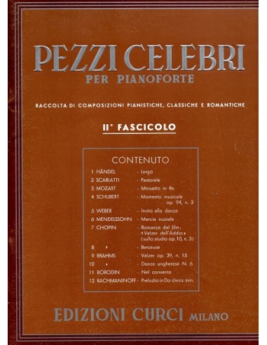 Pezzi Celebri per Pianoforte 2°...