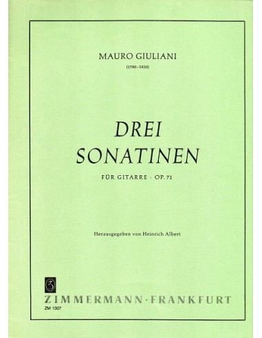Giuliani Drei  Sonatinen Op. 71 per...