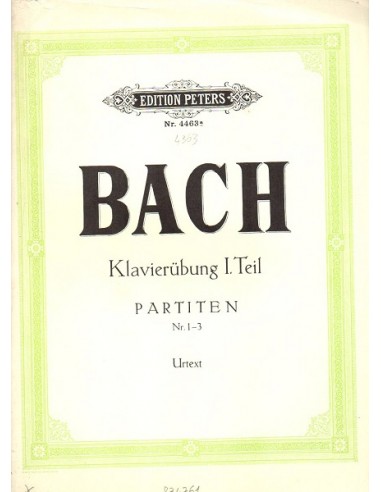 Bach Partite Vol. 1° da 1 a 3...