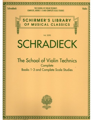 Schradieck The school of violin...