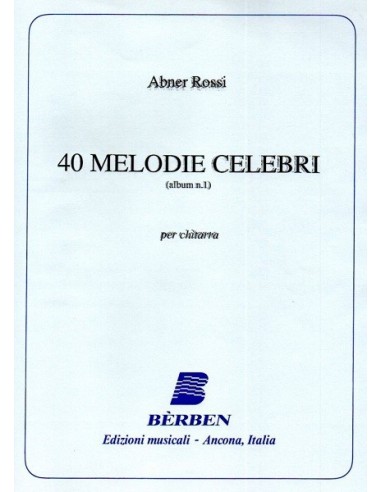 Abner Rossi 40 Melodie celebri  vol. 1°