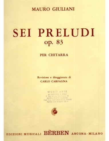 Giuliani 6 Preludi op. 83