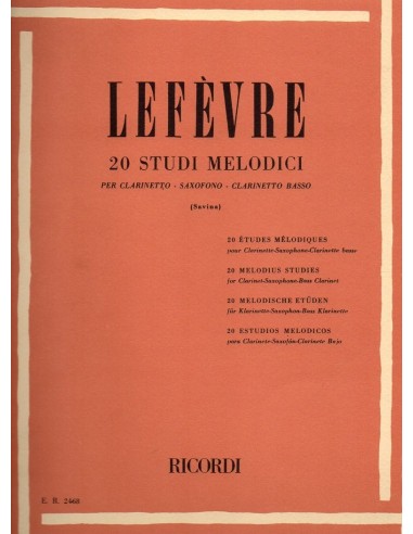 Lefevre 20 Studi melodici