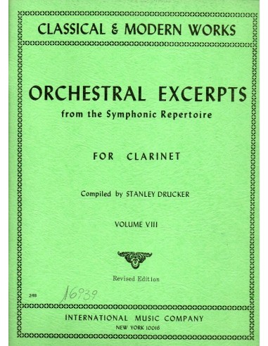 Orchestral excerpts Vol. 8°