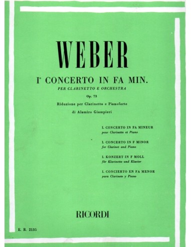 Weber 1° Concerto in Fa minore Op. 73