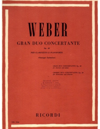 Weber Gran duo concertante Op. 48 per...